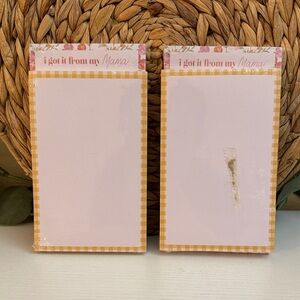 🆕 Pink and Yellow Notepad Set of 2